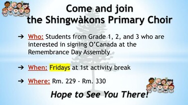 Primary Choir Poster